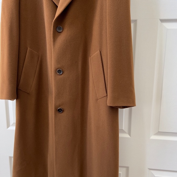 Hugo Boss De Tomaso Vintage Brown Wool Over Coat, Made in Italy, Size 42R - Picture 4 of 16